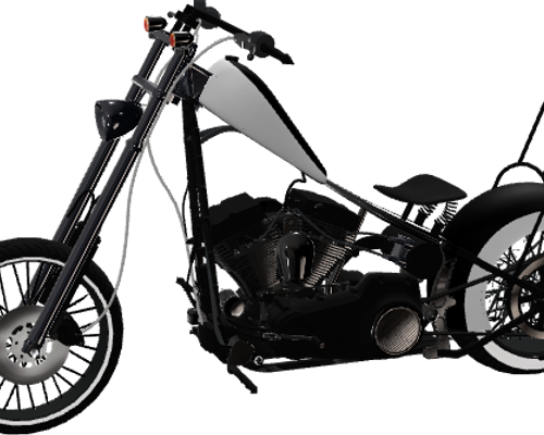 Custom Chopper Motorcycle